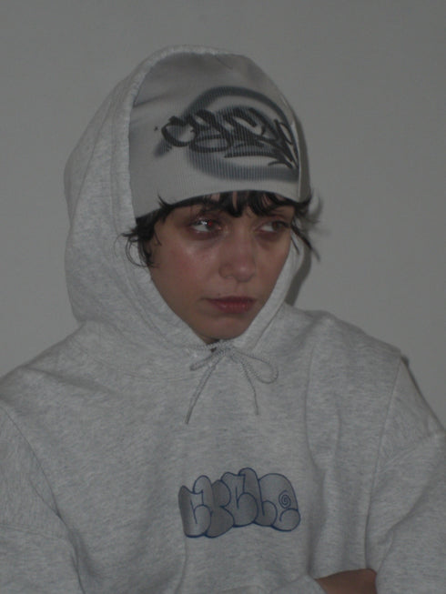 nyke × Cycle SPIRAL TAG BEANIE -GRAY- *Last1